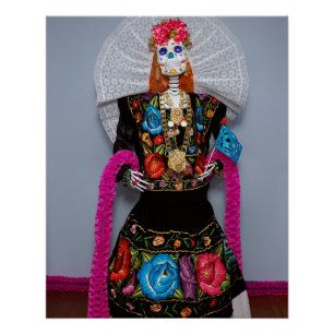 Poster Oaxacan Calavera Catrina