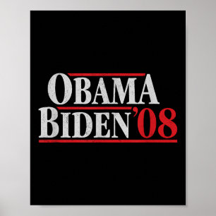 Poster Obama 08 Chemise - Campagne Rétro Obama Biden