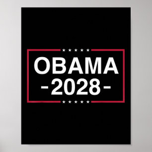 Poster Obama 2028 Obama pour le président américain Drape