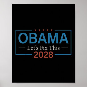 Poster Obama 2028 Réparons Ce Drôle Politique Américain E