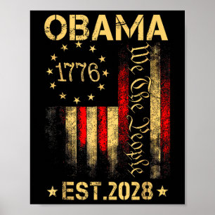 Poster Obama 2028 We The People President 2028 America Fl