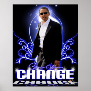 POSTER OBAMA CHANGE