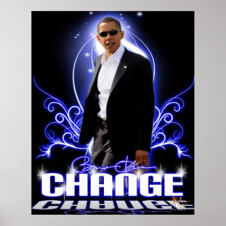 POSTER OBAMA CHANGE