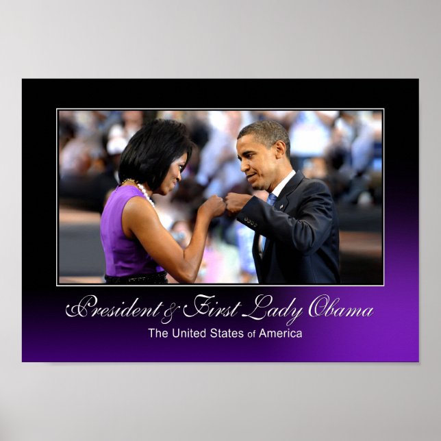 Poster Obama Fist Bump (Devant)