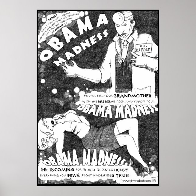 Poster Obama folie (Devant)