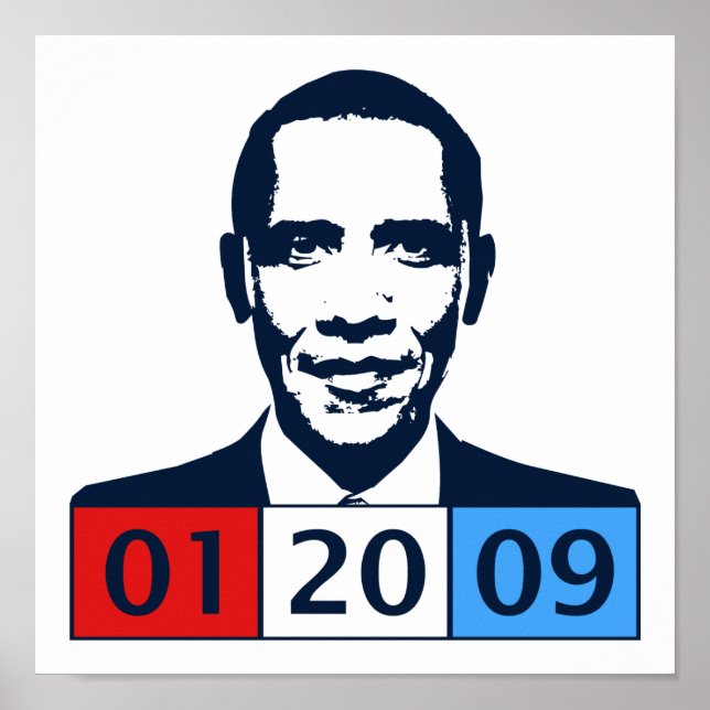Poster Obama inaugure (Devant)