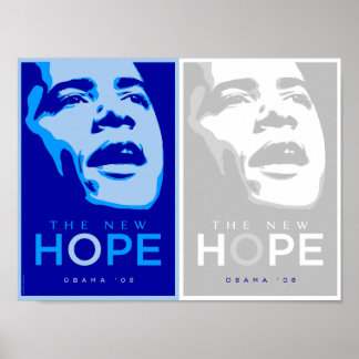 Poster Obama - L'affiche New Hope Blue & White