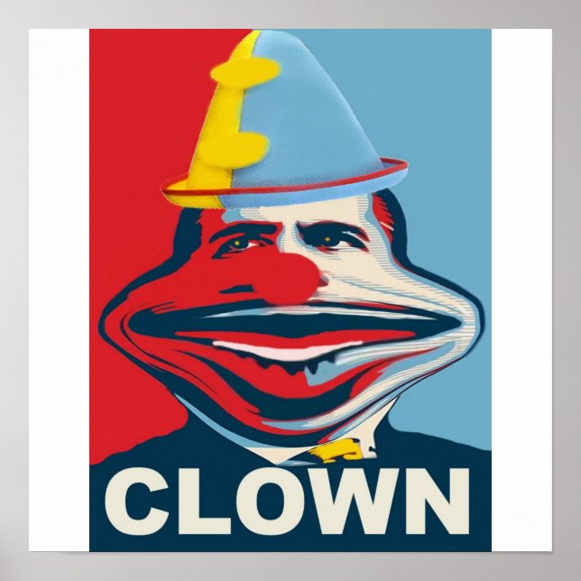 Poster Obama le clown (Devant)