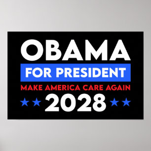 Poster Obama pour le président 2028 redonne aux Etats-Uni