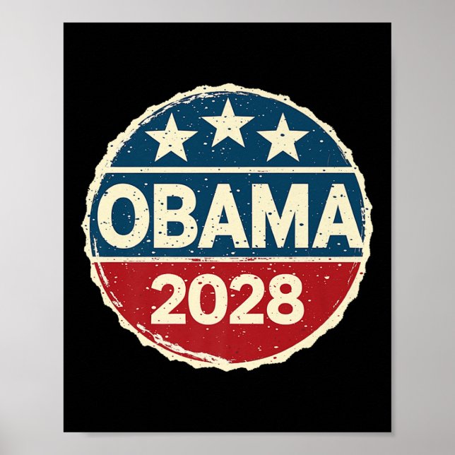Poster Obama pour président 2028 Obama 2028 Premium 0 (Devant)