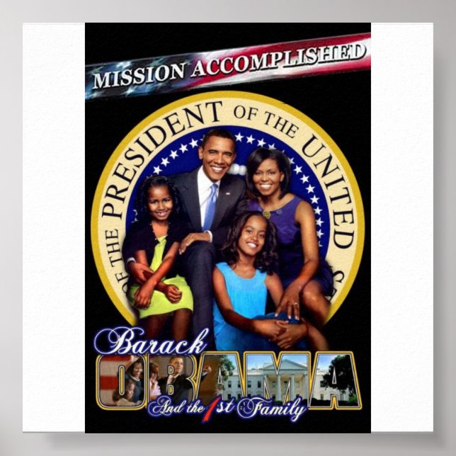 Poster obama-première famille (Devant)