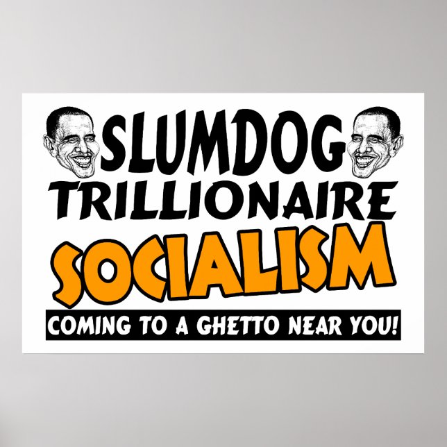 Poster Obama : Slumdog Trillionaire (Devant)