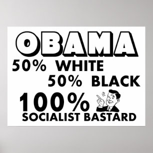 Poster Obama : Socialiste de 100% !