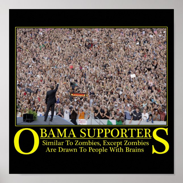 Poster Obama Zombies (Devant)