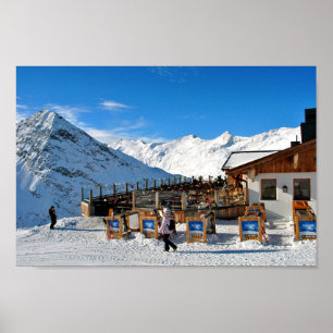 Poster Obergurgl Hochgurgl Tirol Alpes autrichiennes Autr