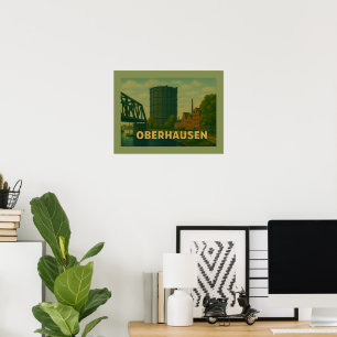 Poster Oberhausen Allemagne Art de Ville