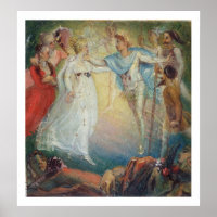 Oberon et Titania du rêve d'une nuit d'été