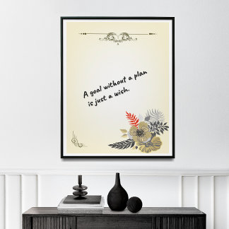 Poster Objectif Définir l'art mural, Décor de bureau Impr
