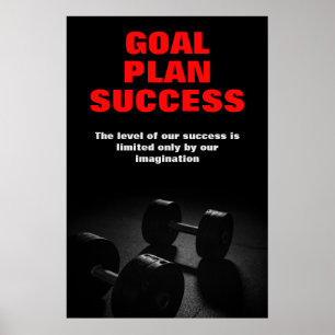Poster Objectif Plan Réussite Construction corporelle For
