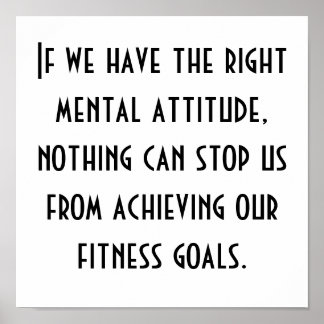 Poster Objectifs de condition physique