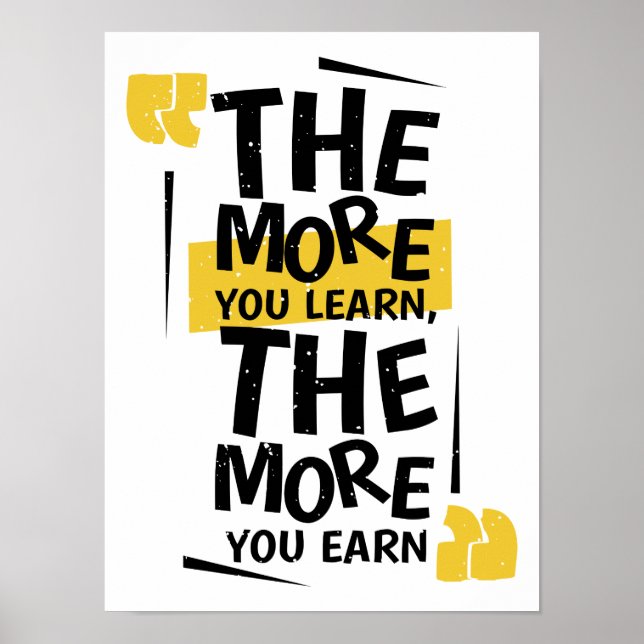 Poster Objectifs de réussite de l'entrepreneur Rêves Moti (Devant)