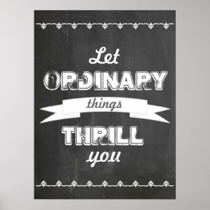 Poster Objets ordinaires