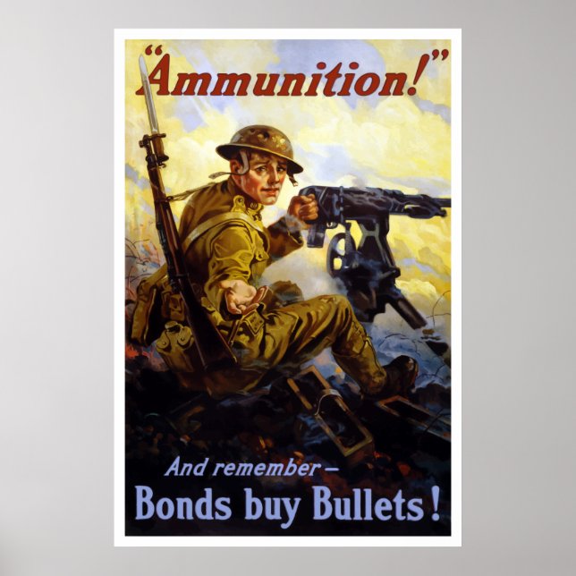 Poster Obligations Acheter des balles — WWI (Devant)