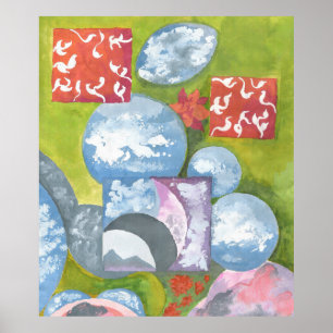 Poster Observance Folk Art par AnyaC