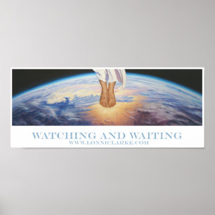 Poster "Observant et attendant" par Lonni Clarke