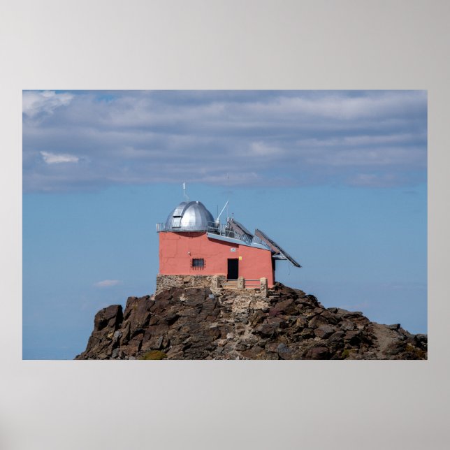 Poster Observatoire dans les montagnes de la Sierra Nevad (Devant)
