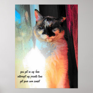 Poster Obtenez votre propre coucher de soleil Haiku