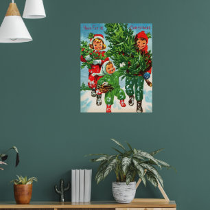 Poster Obtenir l'affiche de l'arbre de Noël