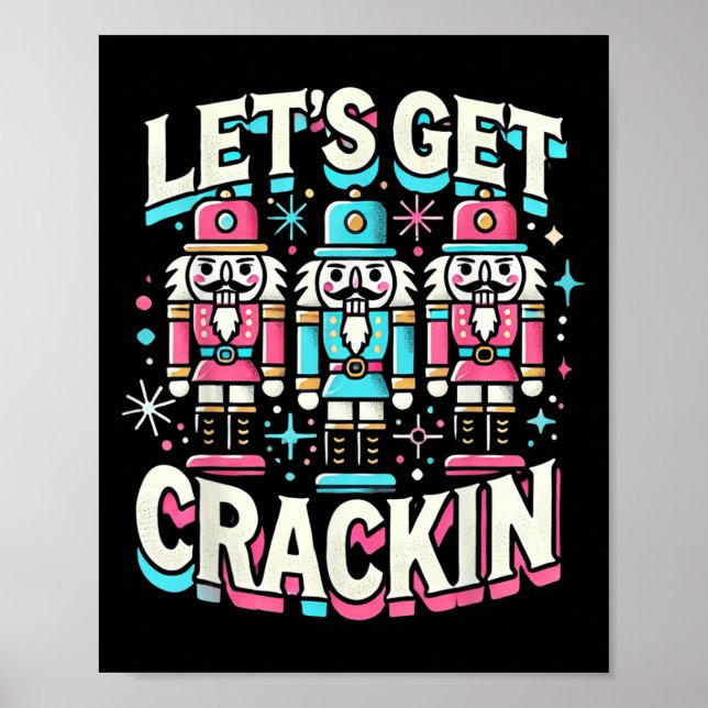 Poster Obtenons Crackin trois noix de cou hommes de Noël  (Devant)