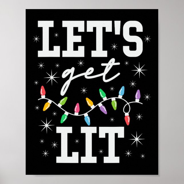 Poster Obtenons des cadeaux de Noël amusants (Devant)