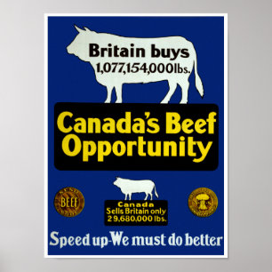 Poster Occasion du boeuf du Canada