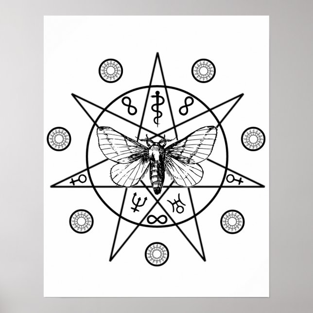 Poster Occult Secrets Black Sigil (Devant)