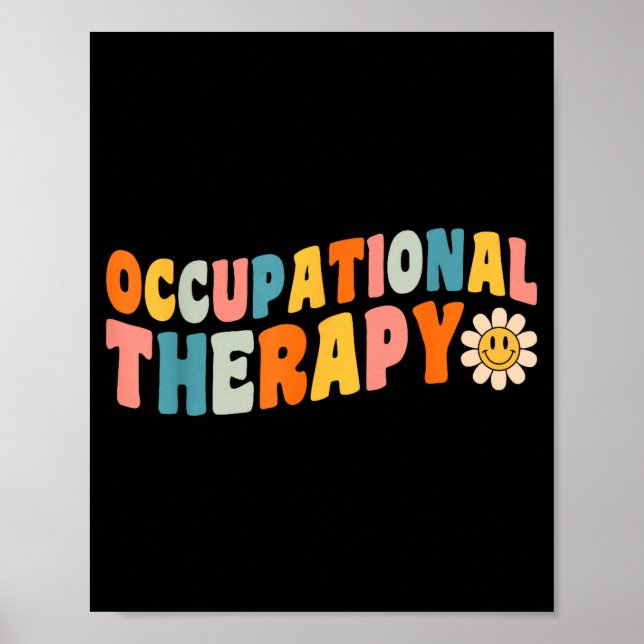 Poster Occupational Therapy Groovy Occupational Therast O (Devant)