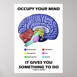 Poster Occupe-Toi De Ton Esprit Ça Vous Donne Quelque Cho