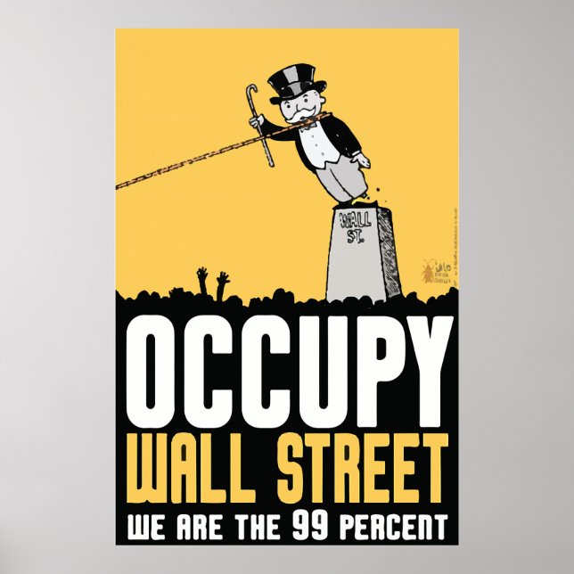 Poster Occupy Wall Street nous sommes l'affiche à 99% (Devant)