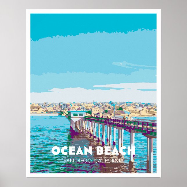 Poster Ocean Beach (Devant)