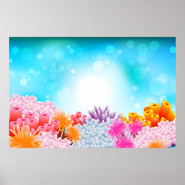 Poster Océan corallien (Devant)