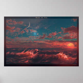 Poster Océan de feu