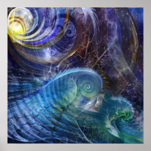 Poster Océan de fractale