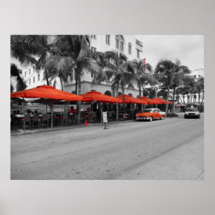 Poster Ocean Drive South Beach Miami
