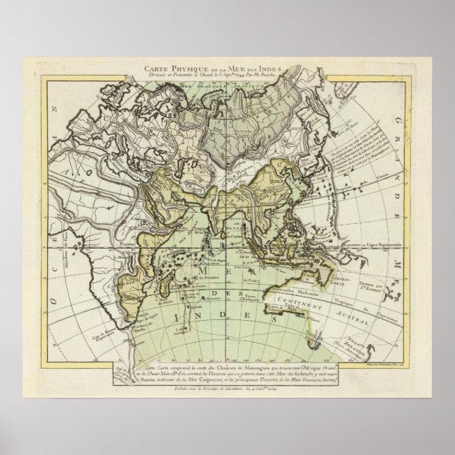 Poster Océan Indien (Devant)