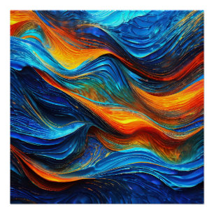 Poster Océan Lava "Pyroquatique"