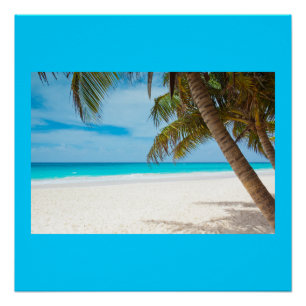 Poster Océan Mer Plage Palmier Sable Nature Personnaliser