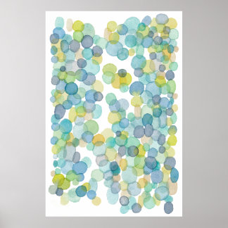 Poster Ocean Reflects Watercolor Artist Painting Print