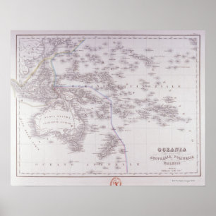 Poster Océanie (Australie, Polynésie, et Malaisie)