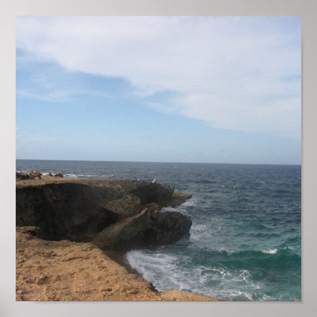 Poster Océans d'Aruba (Devant)